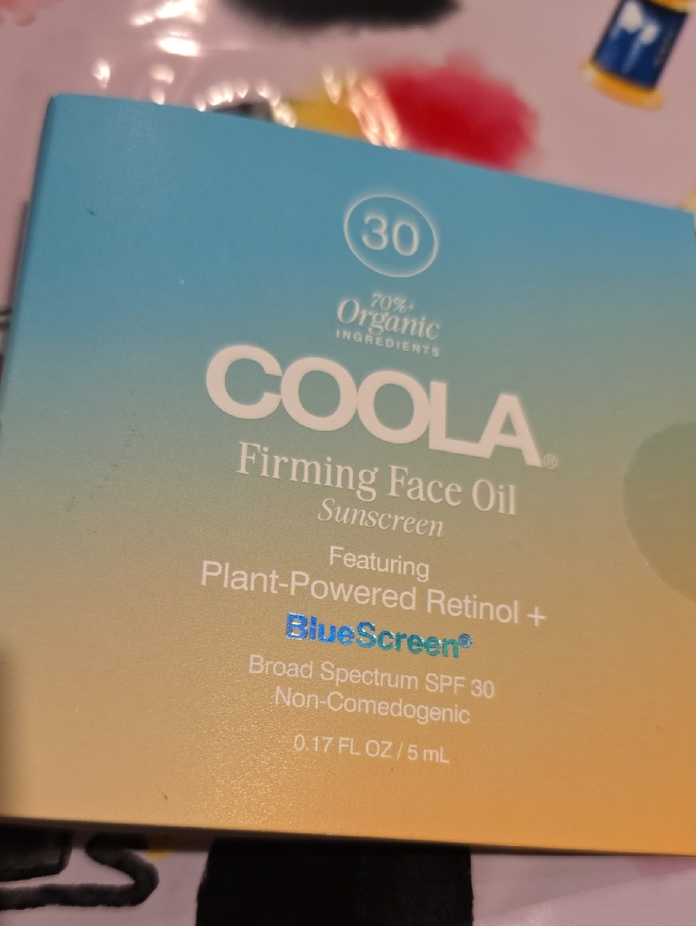 COOLA FIRMING FACE OIL SUNSCREEN - BLUE SCREEN SPF 30.
